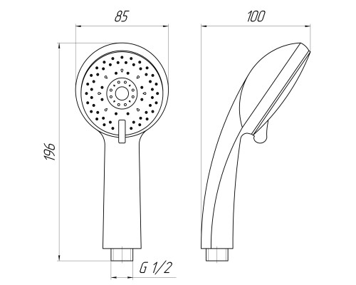 Душова лійка Globus Lux HY-1227-LUX Blister