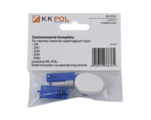 Ремкомплект для клапана заповнення K.K.POL ZN KPL/515-0-3