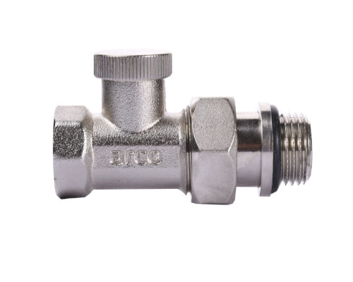Кран радіаторний прямий  ARCO 1/2″ під ключ з ущільнювачем 507655