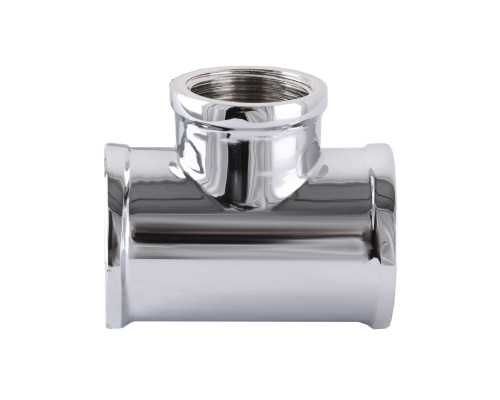 Трійник SOLOMON 1″х1/2″х1″ ВВВ хром 8202