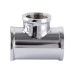 Трійник SOLOMON 1″х1/2″х1″ ВВВ хром 8202
