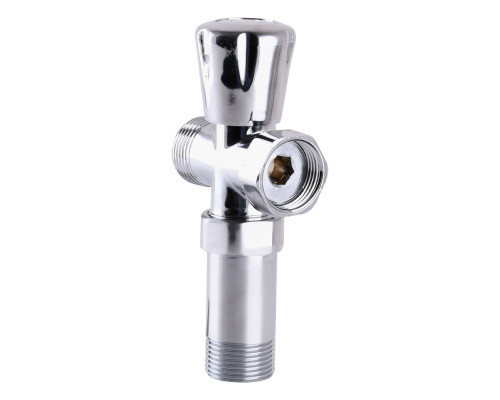 Кран вентильний для пральної машини SELBA 3/4″x3/4″x3/4″ з подовжувачем A7250