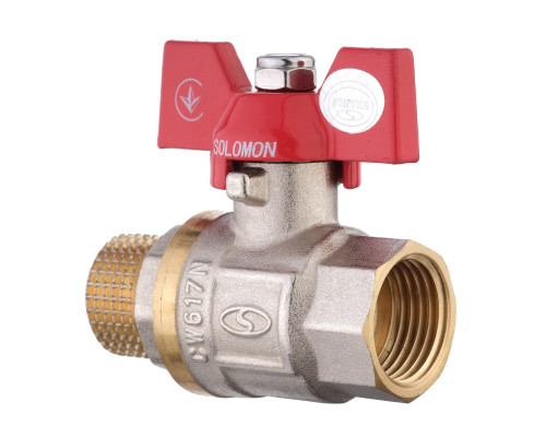 Кран кульовий прямий SOLOMON 3/4″ ЗВ КБ PN40 B1008