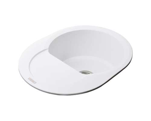 Гранітна мийка Globus Lux MORAINE білий 600х470мм-А0007