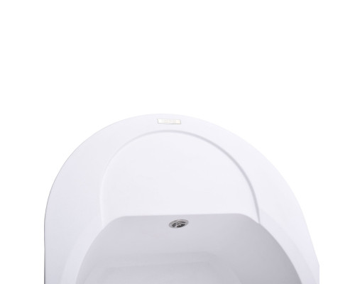 Гранітна мийка Globus Lux MORAINE білий 600х470мм-А0007