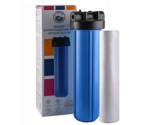 Фільтр-колба + ПП картридж Bіо+ systems SL20-BB Big Blue 20″, 1″