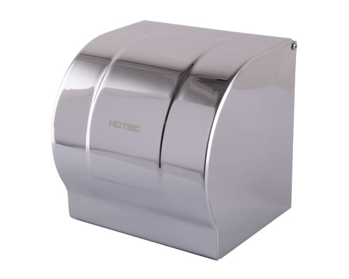 Тримач туалетного паперу HOTEC 16.623а з кришкою, (122*120*126mm) Stainless Steel