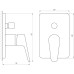 Змішувач для душу Cristal NSH-111