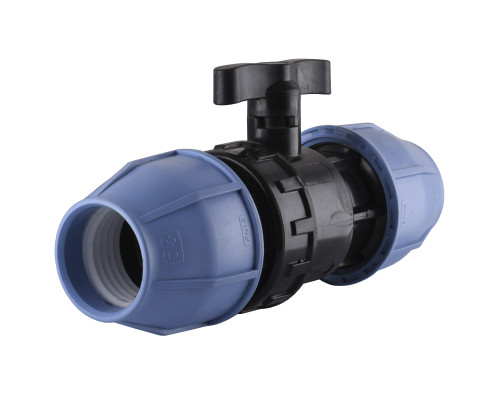 Кран кульовий ПНД Vsplast  63  6001