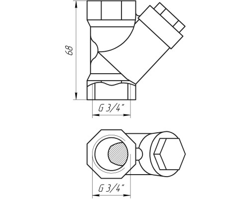 Фільтр грубого очищення ARCO 3/4″ 01831