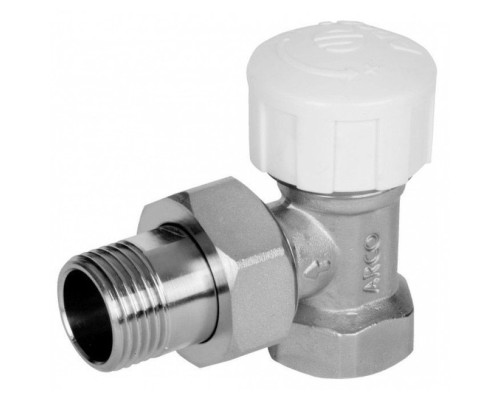 Кран радіаторний  кутовий ARCO  1/2″  під термоголовку  TB501275 М30