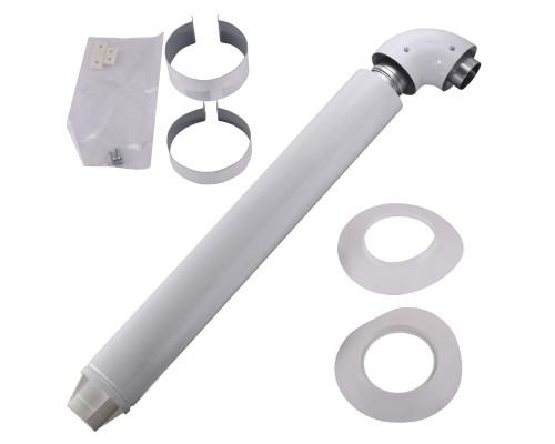 Димохід коаксіальний Ariston 750 мм, ø 60/100 з коліном д/конвекціонного котла, 3318001