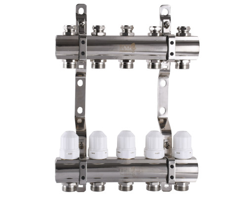 Колектор з регуляторами та кріпленням ECO 001С 1″x5