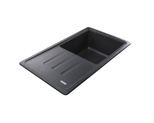Гранітна мийка Globus Lux LUGANO графіт 780x435мм-А0001