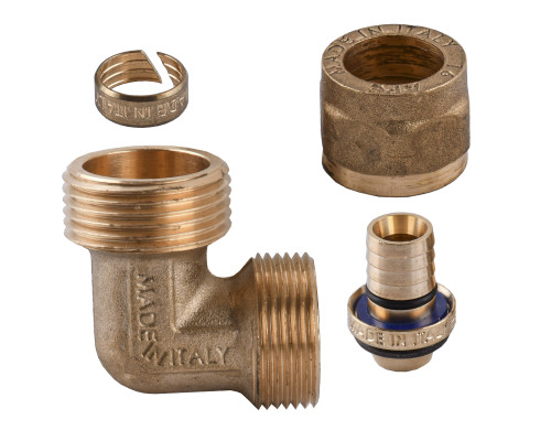 Кутник із зовнішньою різьбою APE ITALY 753 L 1/2″х20
