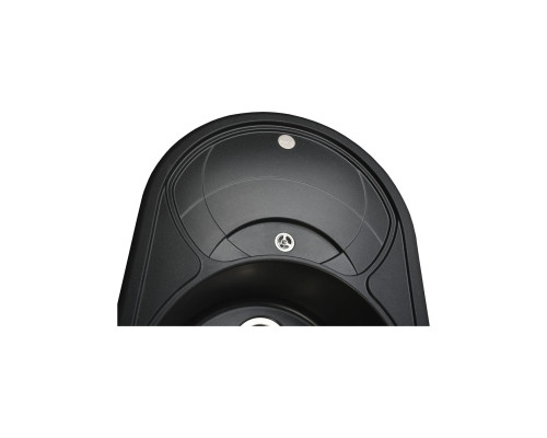 Гранітна мийка Globus Lux LUISE чорний металік 780х500мм-А0001