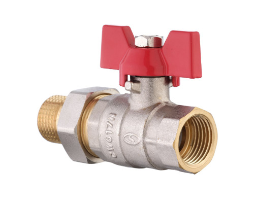 Кран кульовий прямий з американкою SOLOMON 1/2″ ПОСИЛЕНИЙ 1042