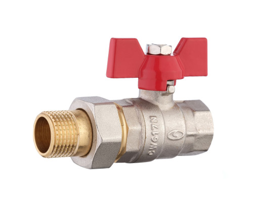 Кран кульовий прямий з американкою SOLOMON 1/2″ ПОСИЛЕНИЙ 1042