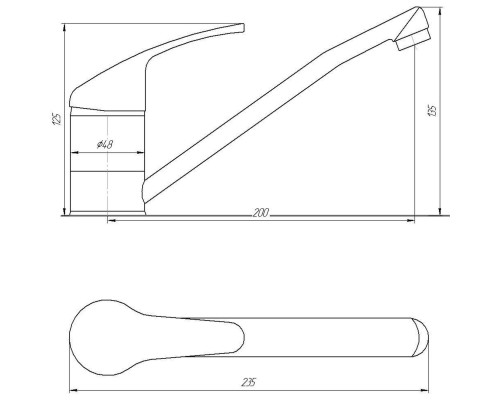 Змішувач для кухні Globus Lux Solly GLSO-0103