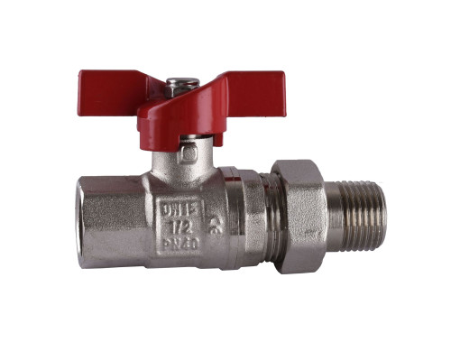 Кран кульовий прямий з американкою SELBA 1/2″ КБ SL1509