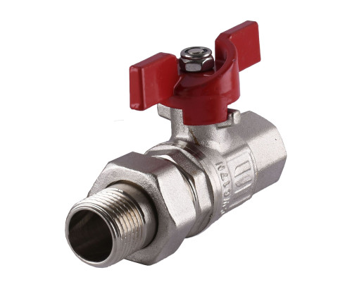 Кран кульовий прямий з американкою SELBA 1/2″ КБ SL1509