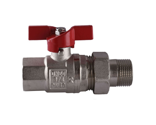 Кран кульовий прямий з американкою SELBA  3/4″ КБ SL1509