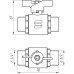 Кран кульовий прямий SELBA  3/4″ ЗЗ КБ SL1503