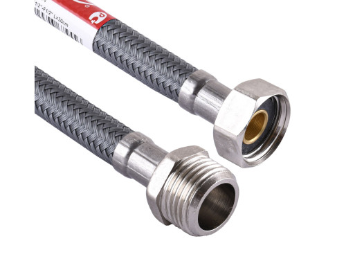 Шланг водяний TUCAI 1/2″х1/2″ ЗВ 0,2м АНТИКОРОЗІЯ TAQ ACB MG-1212-200 204949