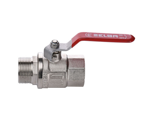 Кран кульовий прямий SELBA 1 1/4″ ЗВ КР SL1505 Кран кульовий прямий SELBA 1 1/4″ ЗВ КР SL1505