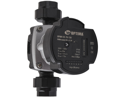 Насос циркуляційний енергоощадний  Optima PRIME UPMH 25-70AUTO 130мм + гайки