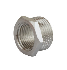 Футорка нікельована 3/4″ЗР х 1/2″ВР штампована А07002А(нк) VA